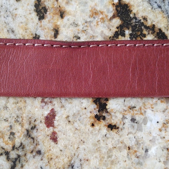 BACHRACH brown leather belt - Picture 7 of 9